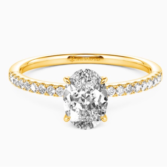 18k 1.5ct Oval Ring - Picture 3 of 11